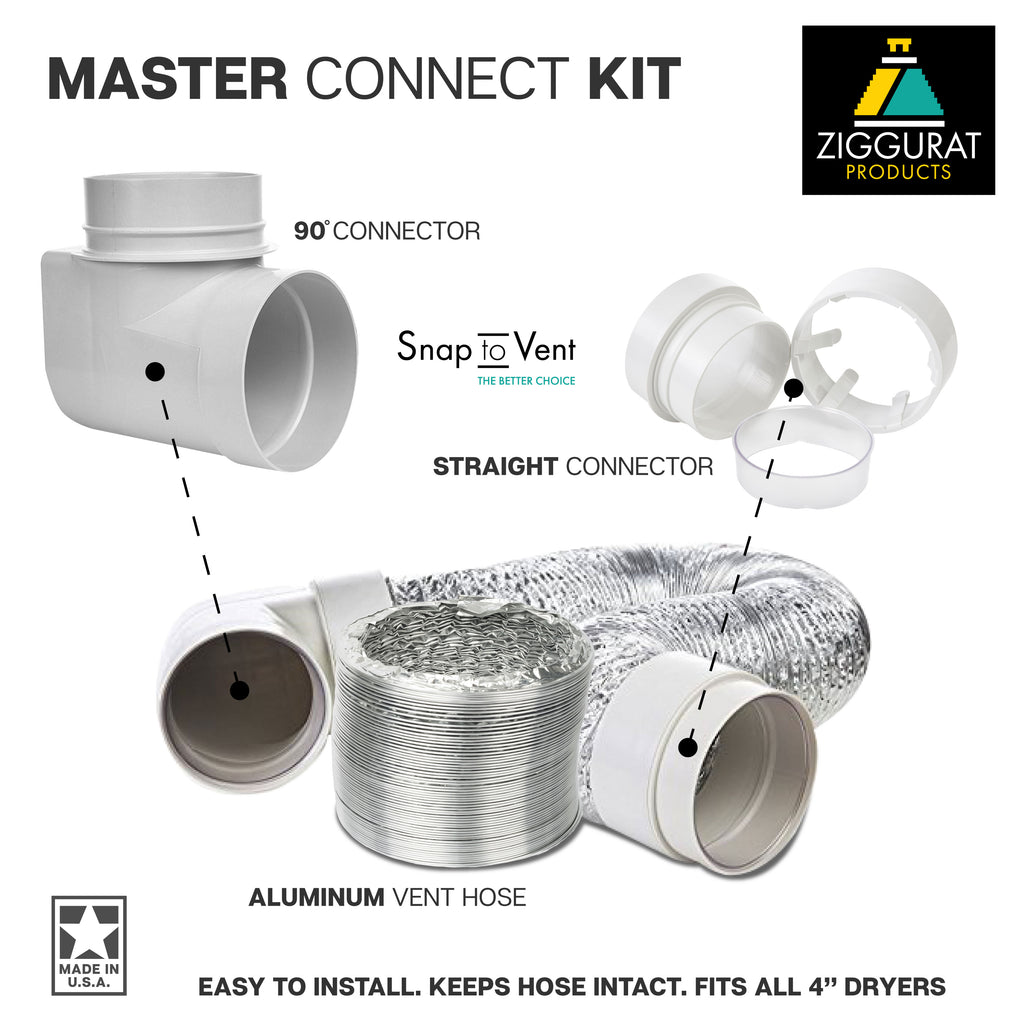 Best Dryer Vent Connection; Frustration Free Dryer Hose Installation