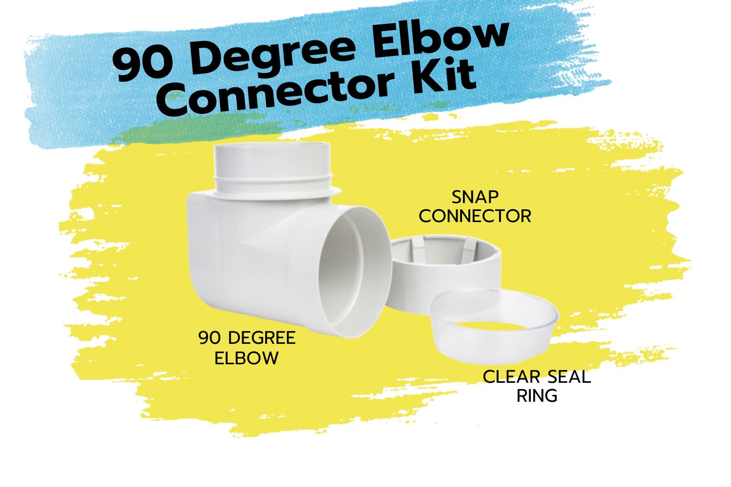 Snap to Vent Quick Connect Dryer 90 Elbow - Ziggurat Products
