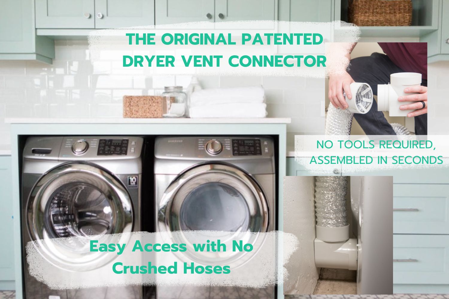 Snap to Vent Deluxe Quick Connect Kit for Dryer Vent Connection - Ziggurat Products