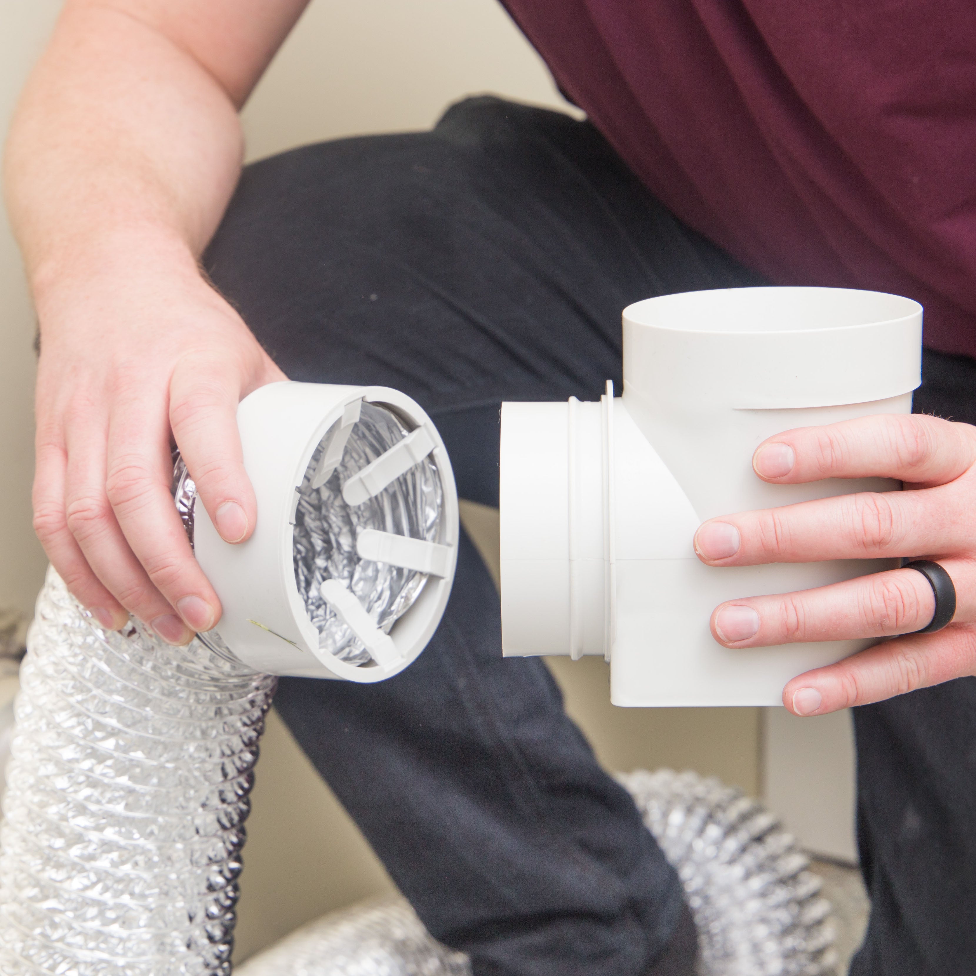Snap to Vent Quick Connect Dryer 90 Elbow - Ziggurat Products