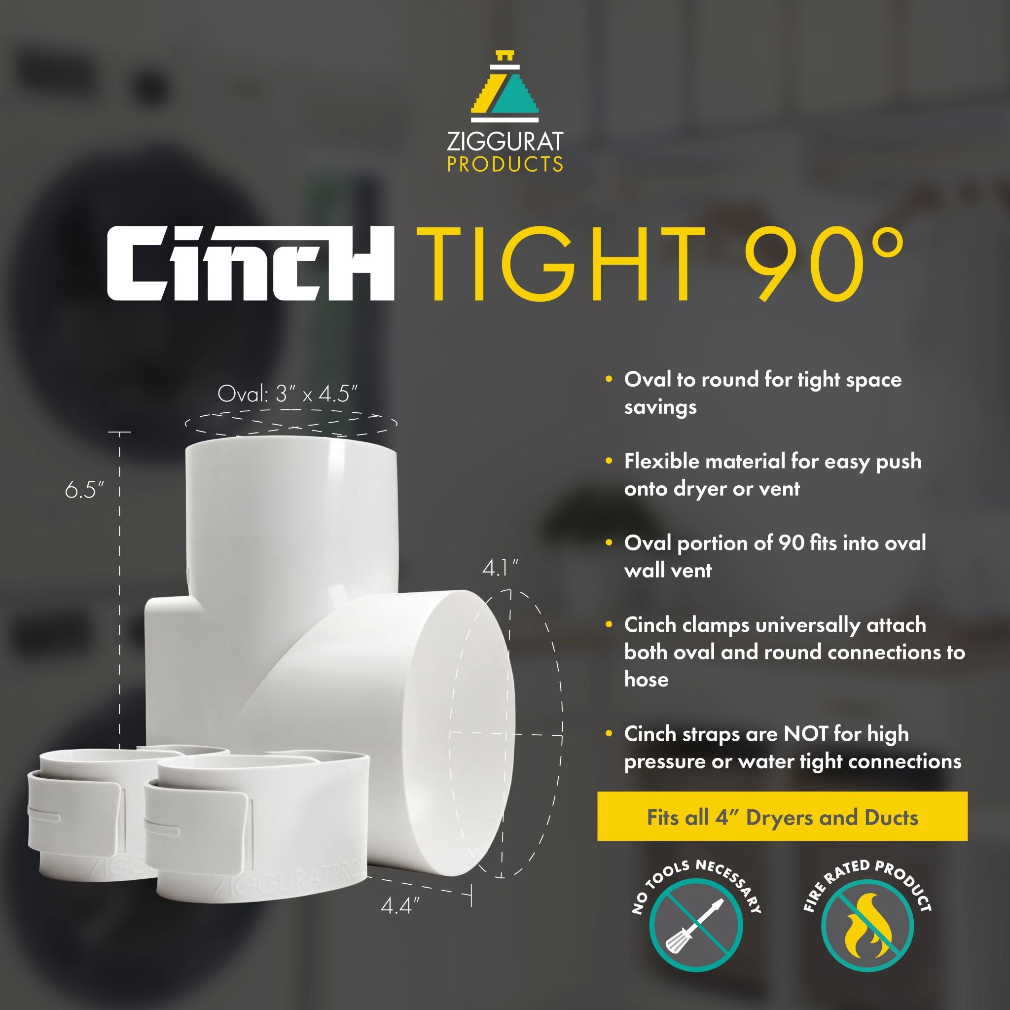 Cinch Lux Connector Kit Quick Connect Dryer