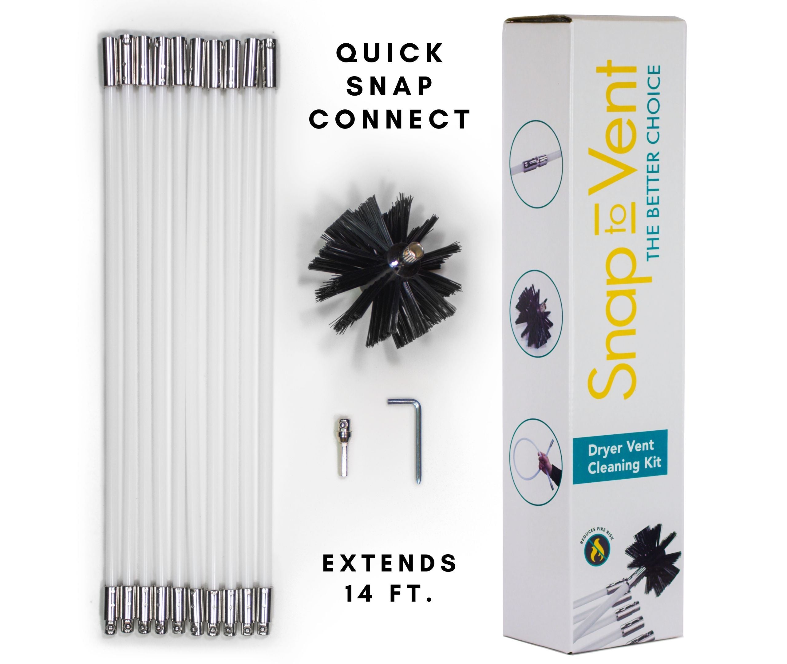 Snap To Vent Dryer Vent Cleaning Kit