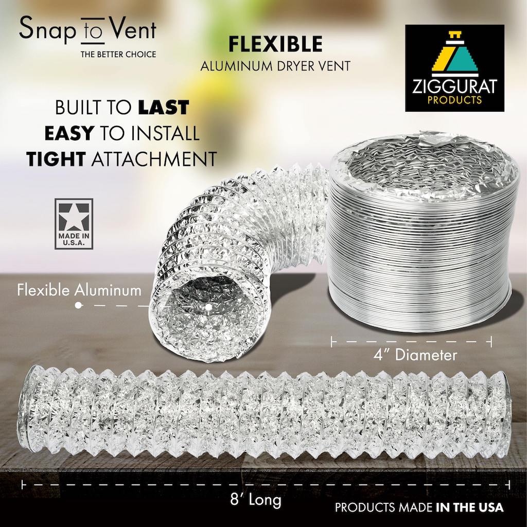 Snap To Vent Flexible Aluminum Dryer Hose