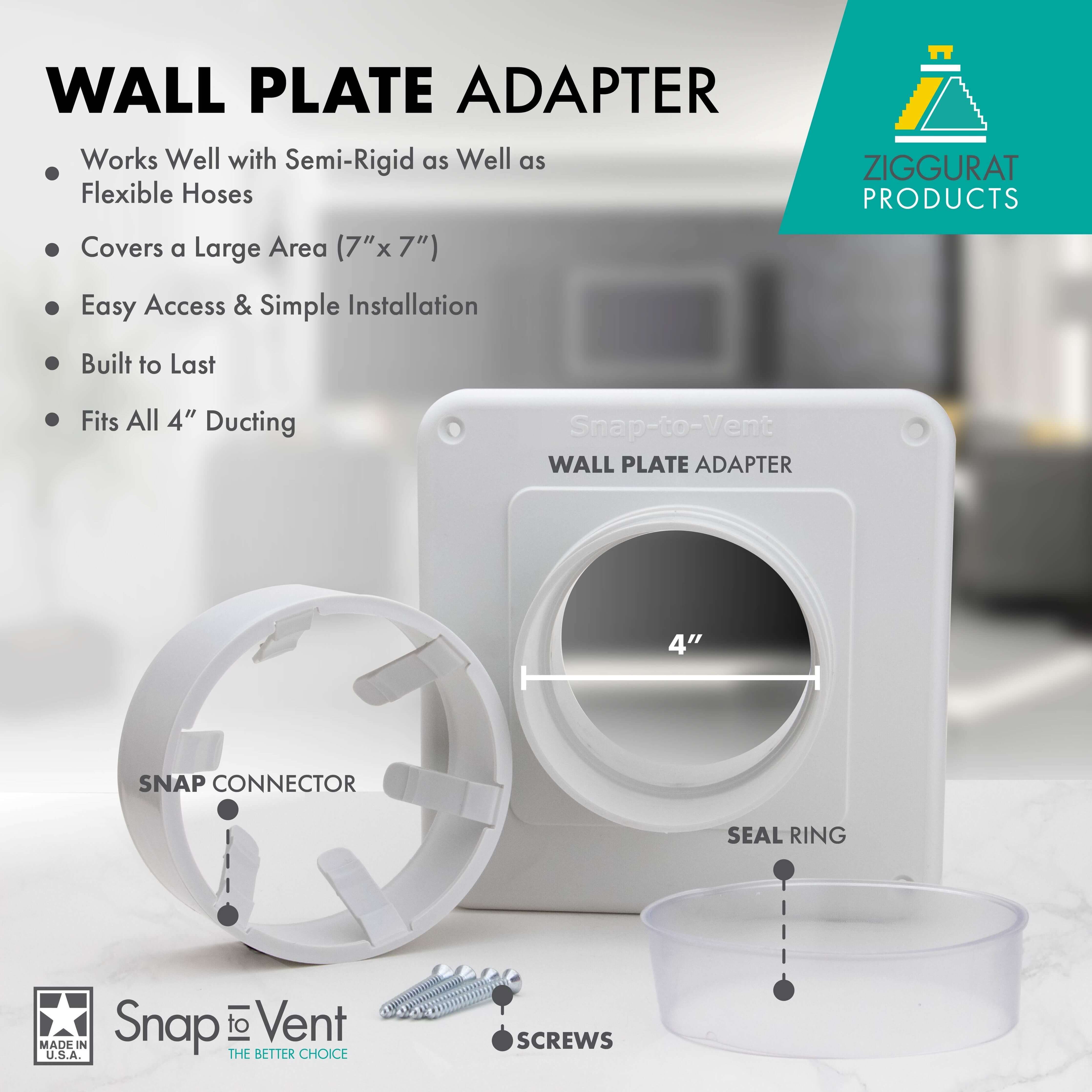 Snap To Vent Wall Plate Adapter